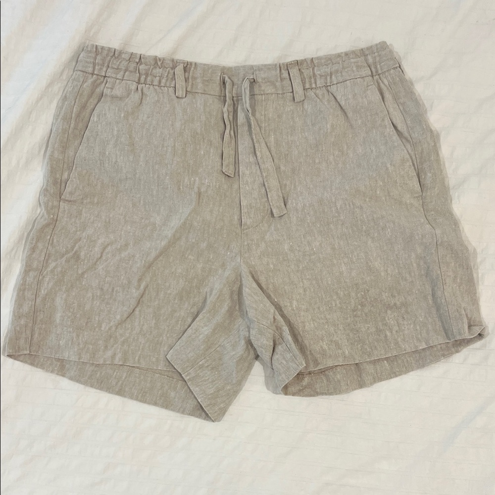 Zara Men's Light Gray Flat Front Shorts